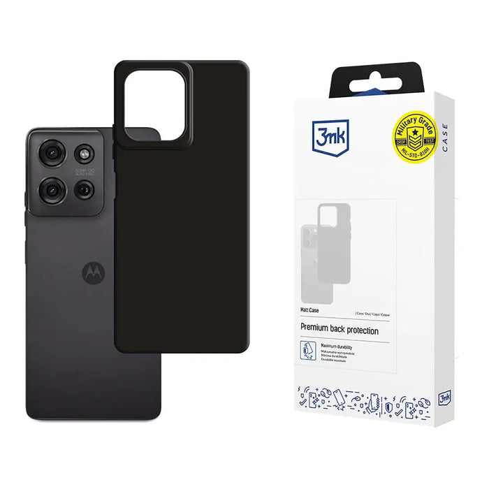 3mk Matt Case for Motorola Moto G75 - Black - *Kategoria tymczasowa<<<HurtelXML