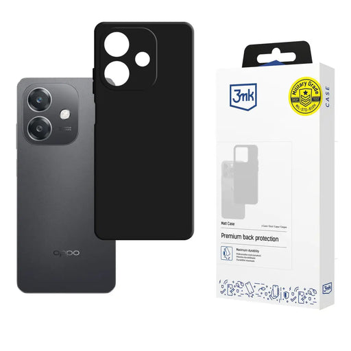 3mk Matt Case for Oppo A40 / A40M / A3 4G - Matte Black - *Kategoria tymczasowa<<<HurtelXML