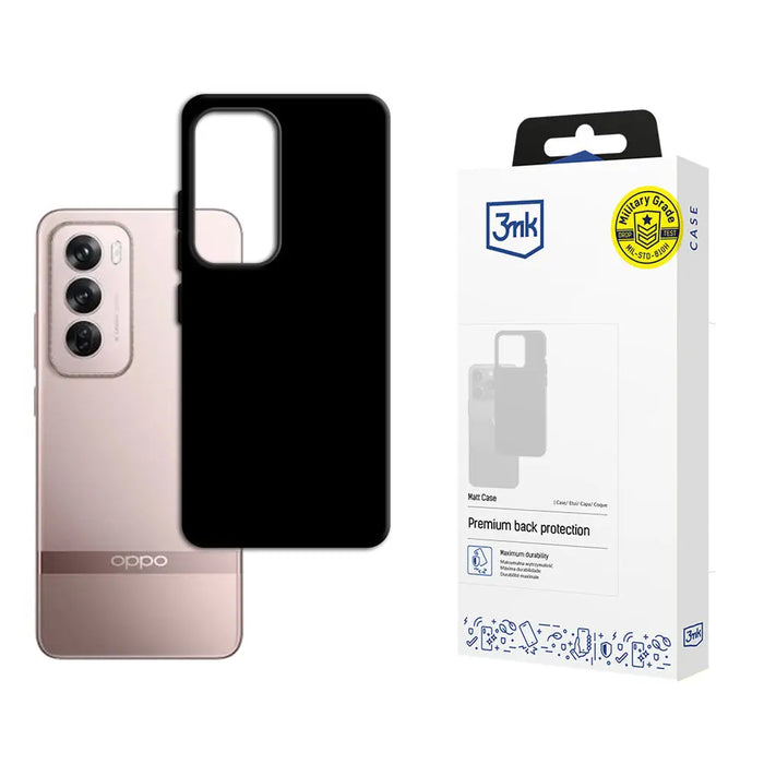 3mk Matt Case for Oppo Reno 12 Pro - Black - *Kategoria tymczasowa<<<HurtelXML