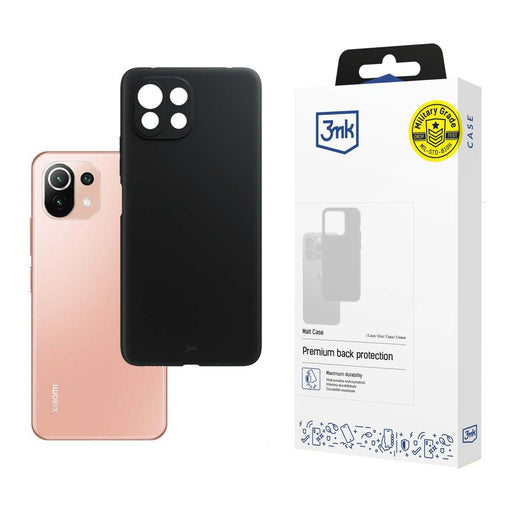 3mk Matt Case for Xiaomi Mi 11 Lite / 11 Lite 5G / 11 Lite 5G NE - black - *Kategoria tymczasowa<<<HurtelXML