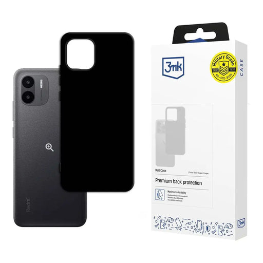 3mk Matt Case for Xiaomi Redmi A2 - Black - *Kategoria tymczasowa<<<HurtelXML