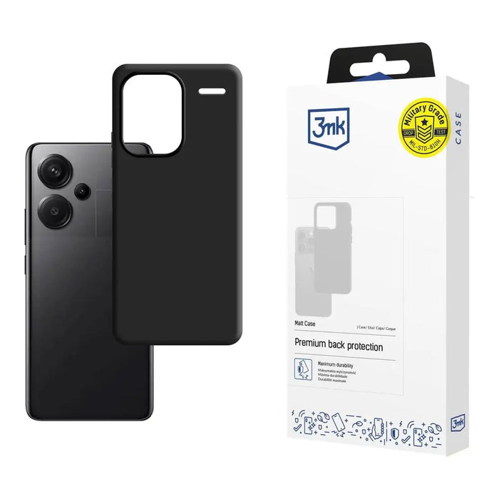 3mk Matt Case for Xiaomi Redmi Note 13 Pro+ - black - *Kategoria tymczasowa<<<HurtelXML