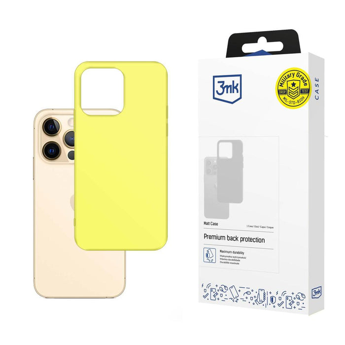 3mk Matt Case for iPhone 13 Pro - Yellow