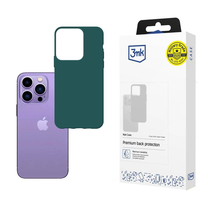 Case for iPhone 14 Pro Max from the 3mk Matt Case series - dark green