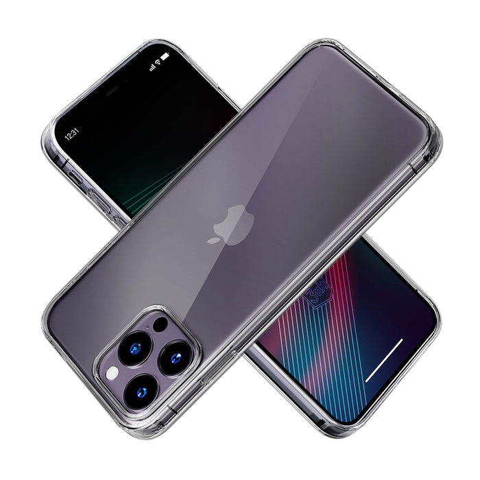 iPhone 14 Pro silicone case from the 3mk Clear Case series - transparent