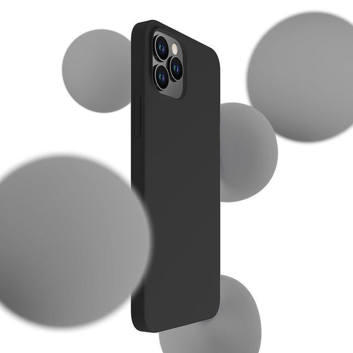 3mk Silicone Case for iPhone 12 / iPhone 12 Pro - black