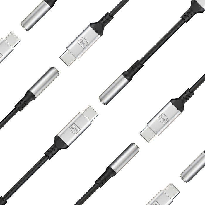 3mk USB-C adapter - 3.5 mm minijack - silver