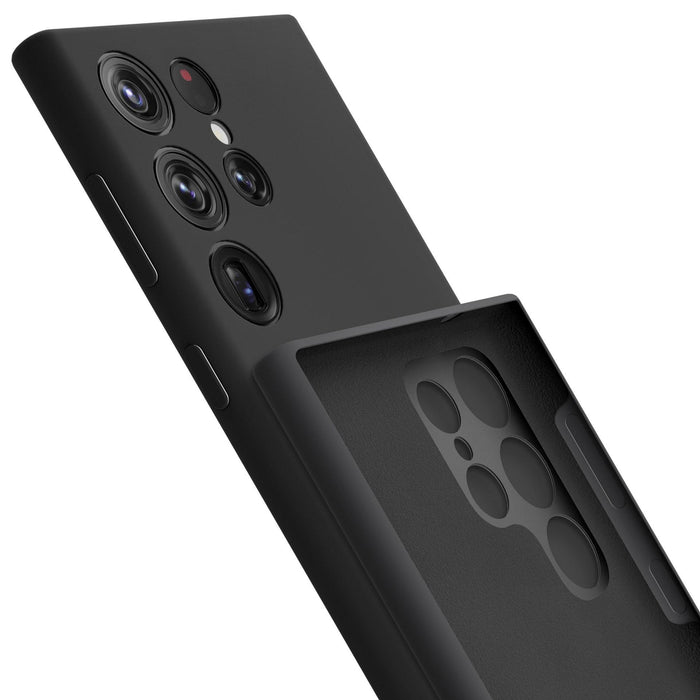 3mk Silicone Case for Samsung Galaxy S24 Ultra - black