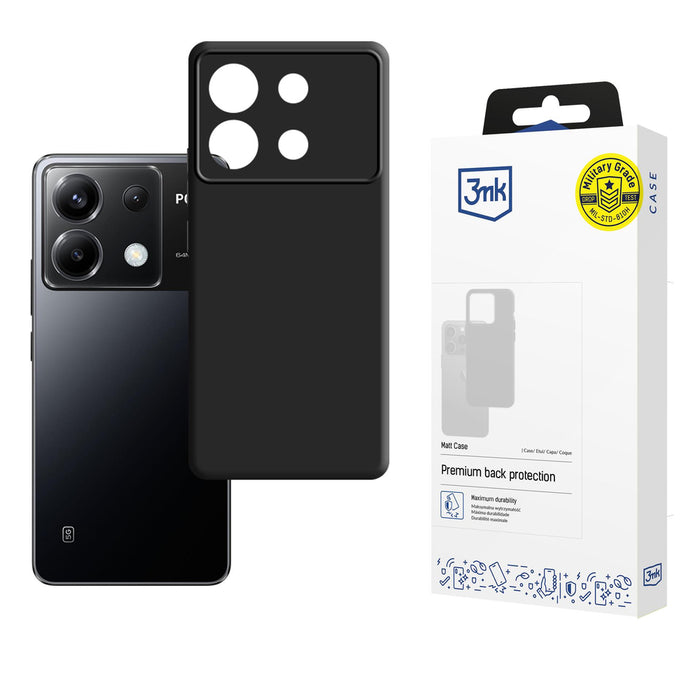 3mk Matt Case for Poco X6 5G - black