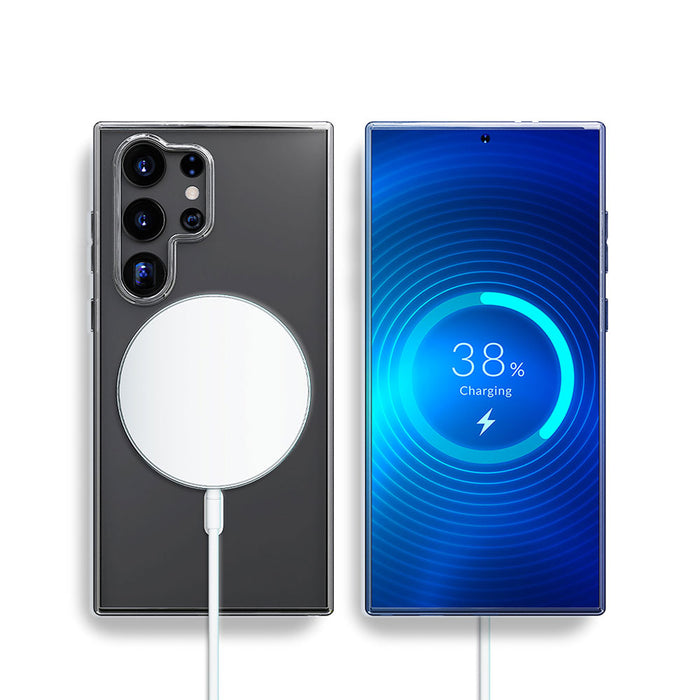 3mk MagCase case with magnetic module for Samsung Galaxy S24 Ultra - transparent