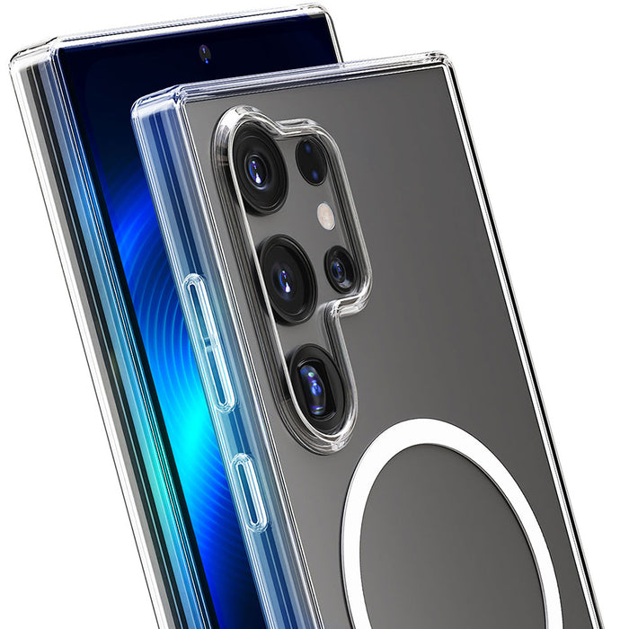 3mk MagCase case with magnetic module for Samsung Galaxy S24 Ultra - transparent