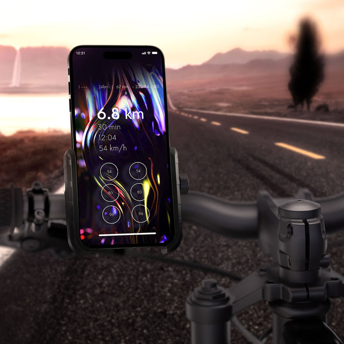 3mk Steel Bike Holder Bicycle Phone Holder - Black