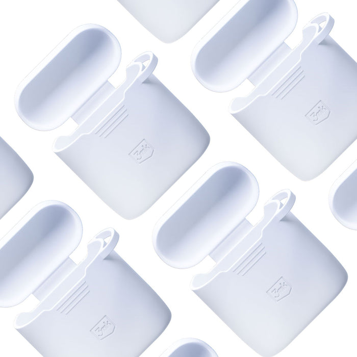 3mk Silicon AirPods Case for AirPods 2 - white