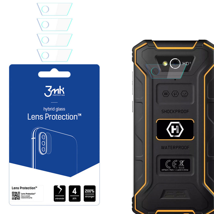 Hybrid glass for the 3mk Lens Protection camera lens on MyPhone Hammer Energy 2