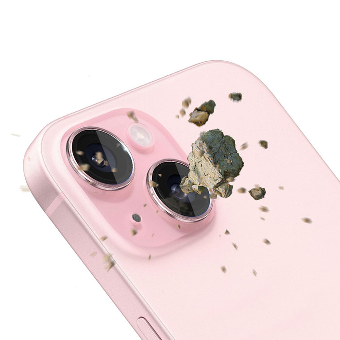 Camera cover 3mk Lens Protection Pro Pink for iPhone 15