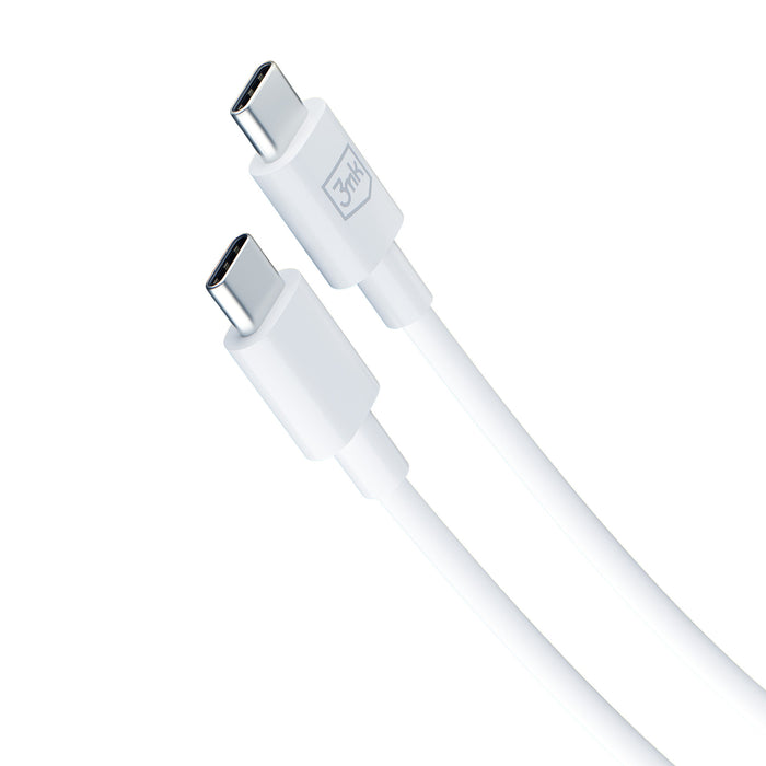 3mk Hyper Charger PD GaN 25W Wall Charger with USB-C Cable - White