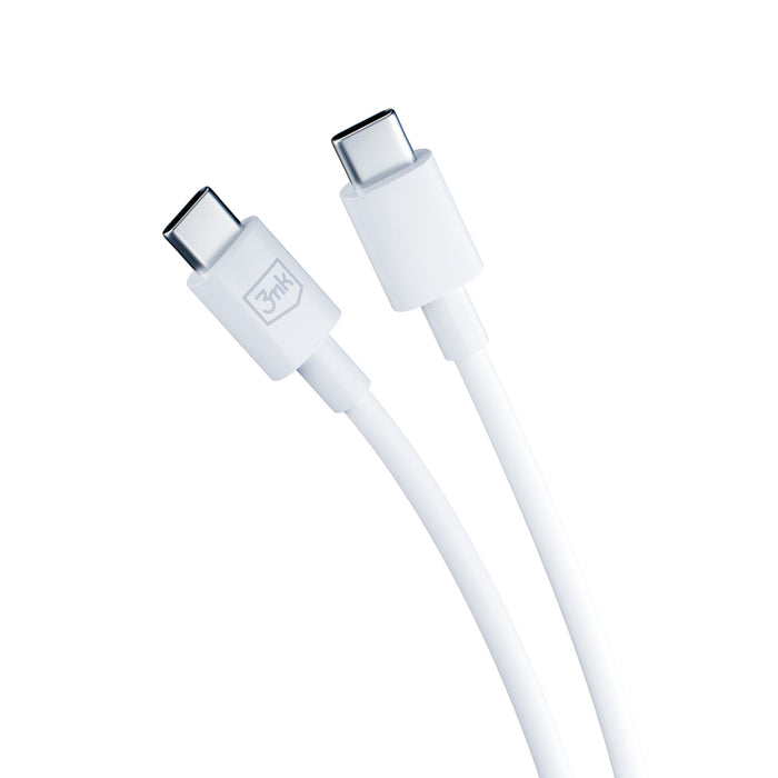 3mk Hyper Charger PD GaN 25W Wall Charger with USB-C Cable - White