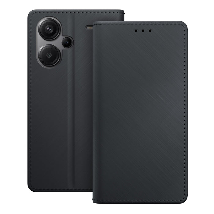 3mk Wallet Case with Flip for Xiaomi Redmi Note 13 Pro+ - Black