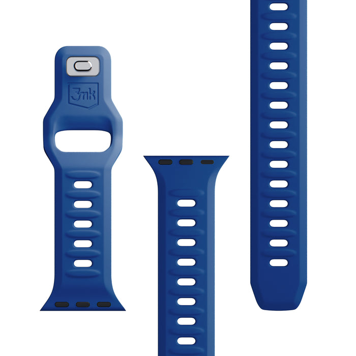 3mk Silicone Watch Strap for Apple Watch 38 / 40 / 41 mm - blue