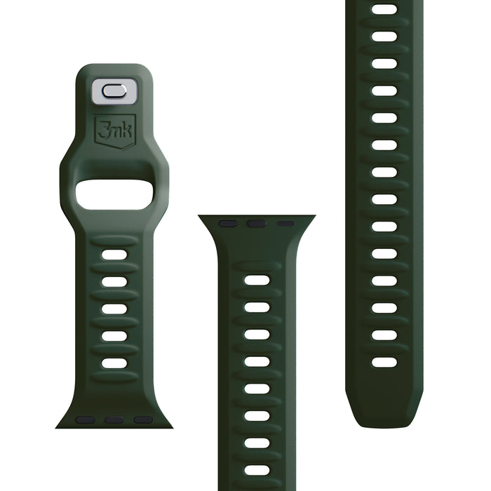 3mk Silicone Watch Strap for Apple Watch 38 / 40 / 41 mm - green
