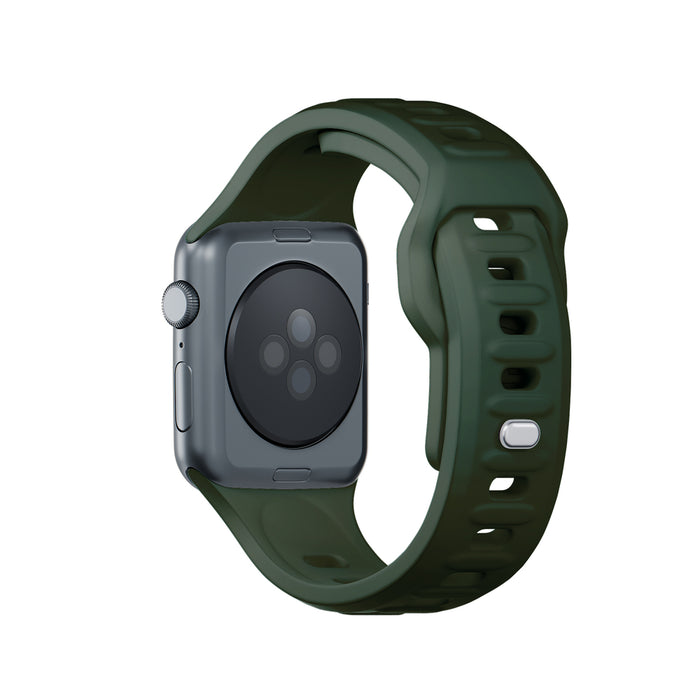 3mk Silicone Watch Strap for Apple Watch 38 / 40 / 41 mm - green
