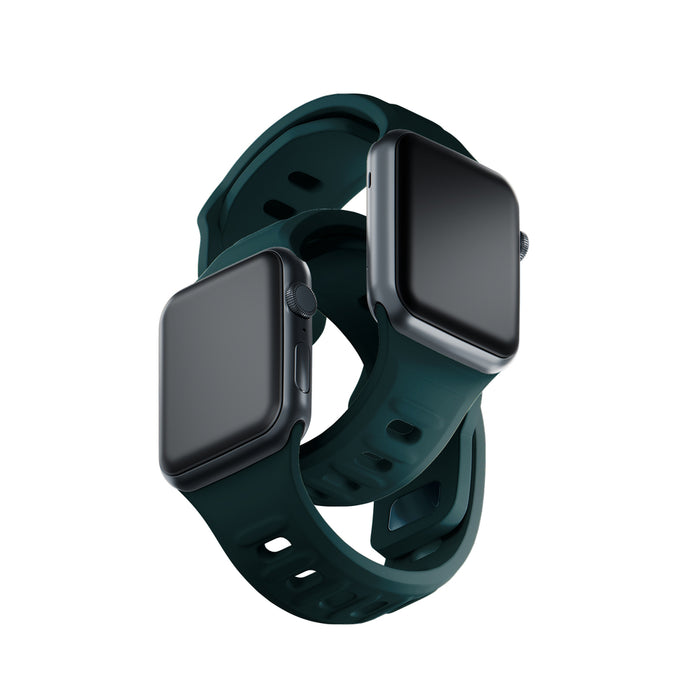 3mk Silicone Watch Strap for Apple Watch 38 / 40 / 41 mm - green