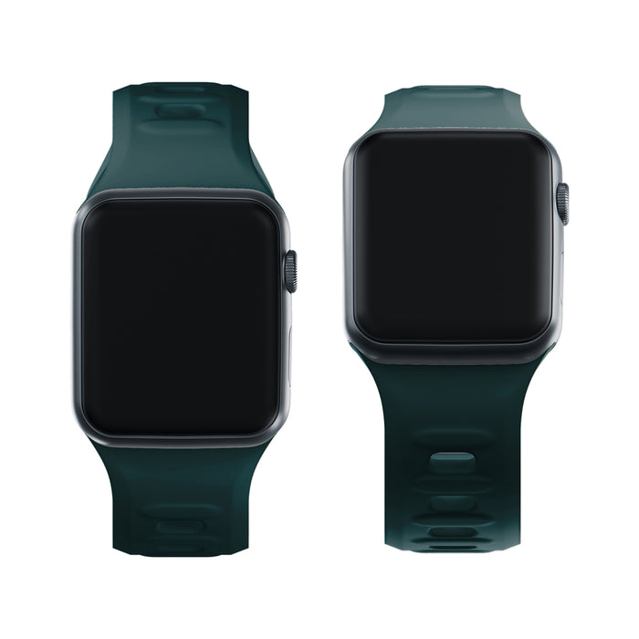 3mk Silicone Watch Strap for Apple Watch 38 / 40 / 41 mm - green