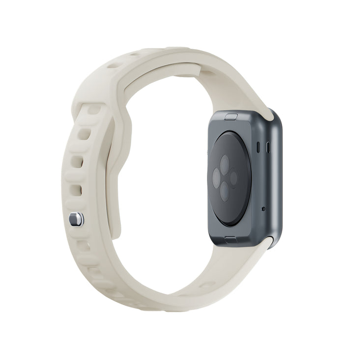 3mk Silicone Watch Strap for Apple Watch 38/40/41 mm - white