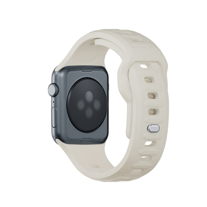 3mk Silicone Watch Strap for Apple Watch 38/40/41 mm - white