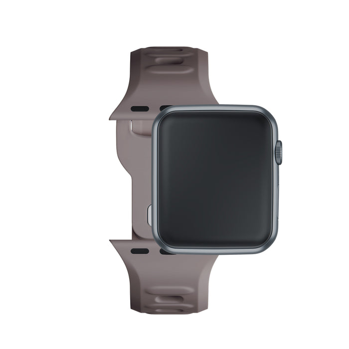 3mk Silicone Watch Strap for Apple Watch 38/40/41 mm - Dark Gray