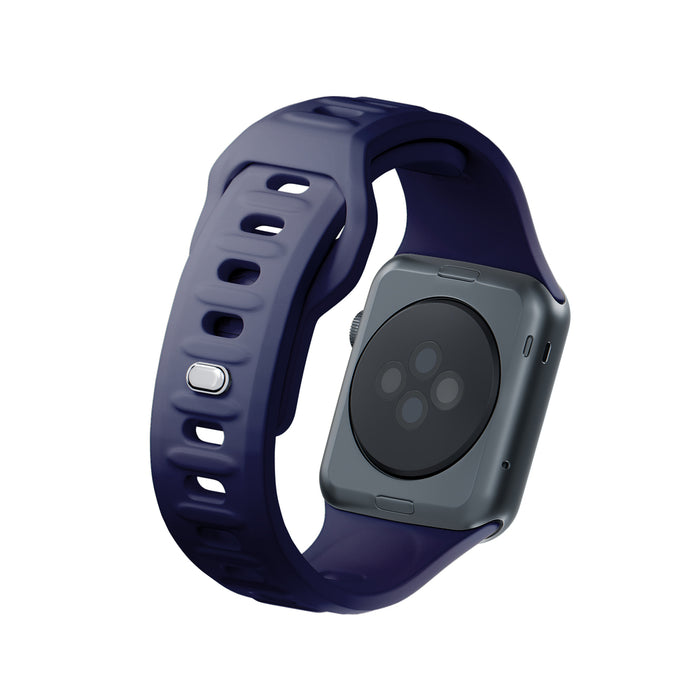 3mk Silicone Watch Strap for Apple Watch 42 / 44 / 45 / 49 mm - blue