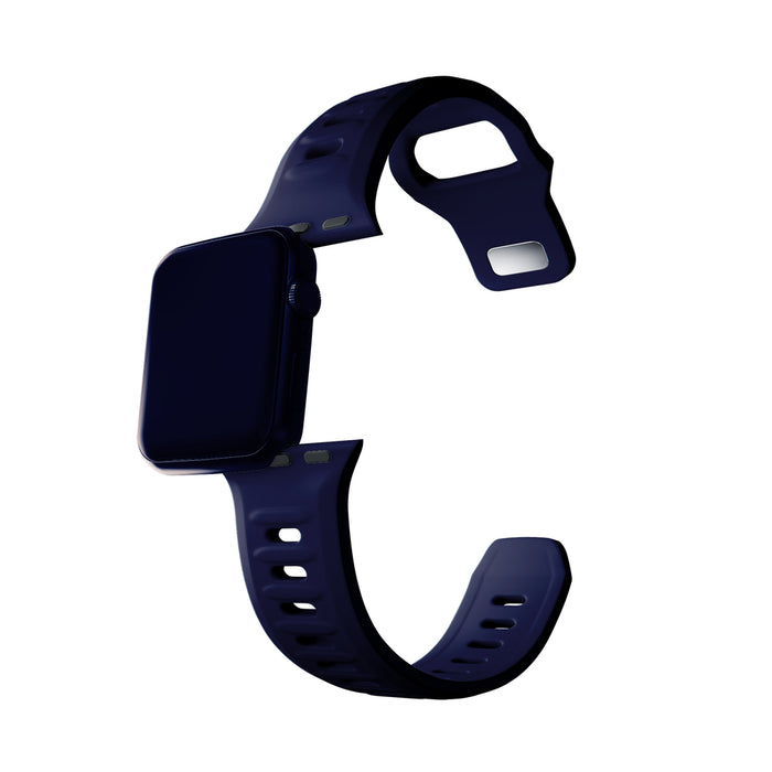 3mk Silicone Watch Strap for Apple Watch 42 / 44 / 45 / 49 mm - blue