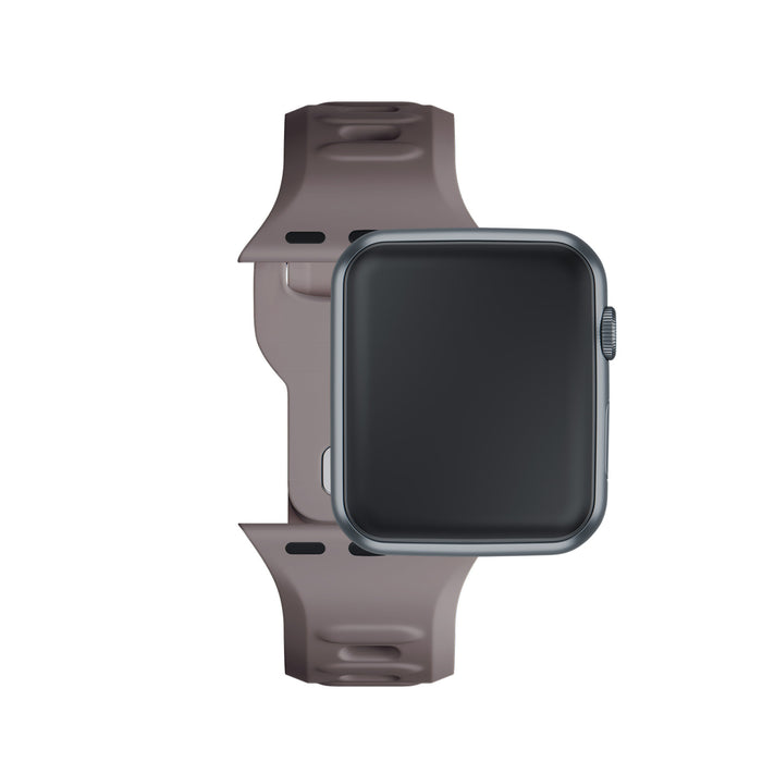 3mk Silicone Watch Strap for Apple Watch 42 / 44 / 45 / 49 mm - brown