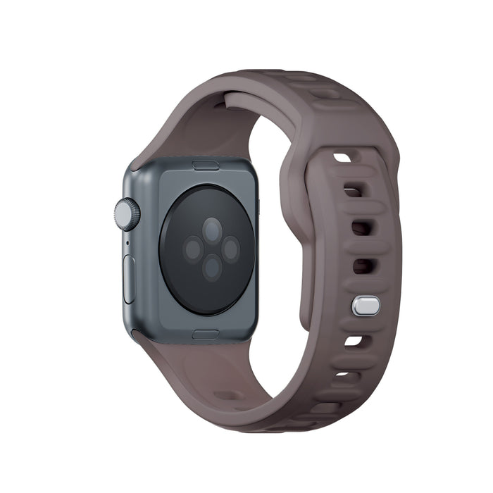 3mk Silicone Watch Strap for Apple Watch 42 / 44 / 45 / 49 mm - brown