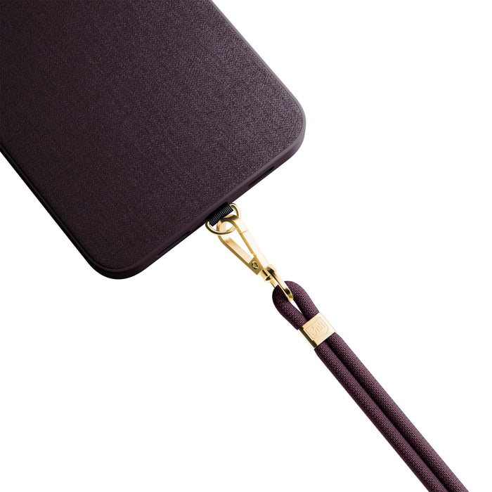 Smartphone lanyard 3mk EasyClip Elite - burgundy