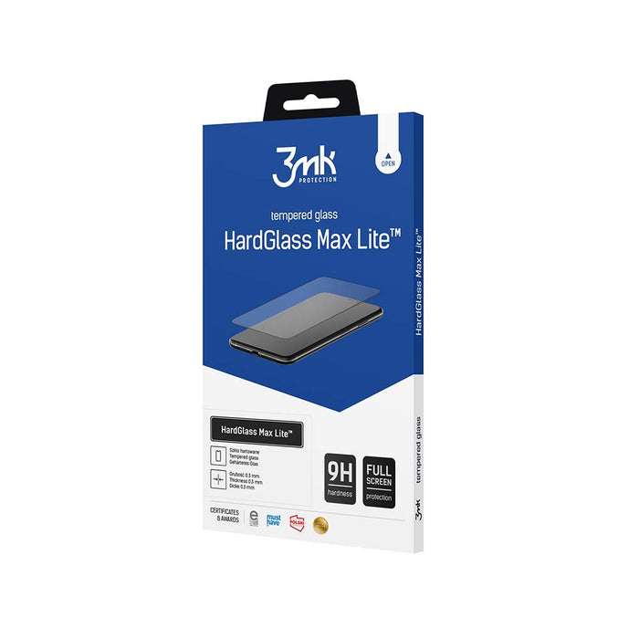 3mk HardGlass Max Lite Tempered Glass with Black Frame for iPhone 16 Pro