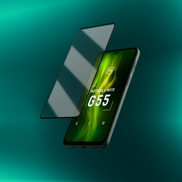 Tempered glass 3mk HardGlass Max Lite Black for Motorola Moto G55 5G