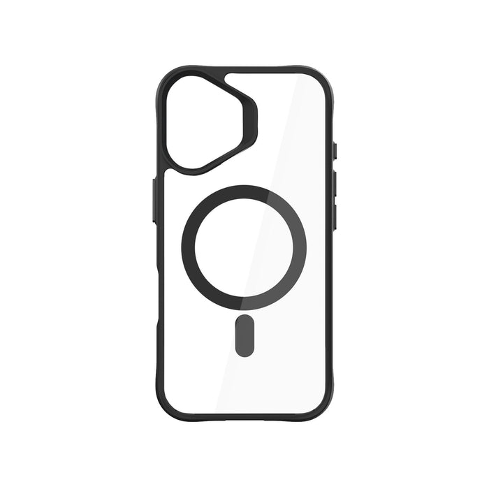 3mk Satin Armor MagCase with MagSafe for iPhone 16 - Clear with Black Frame