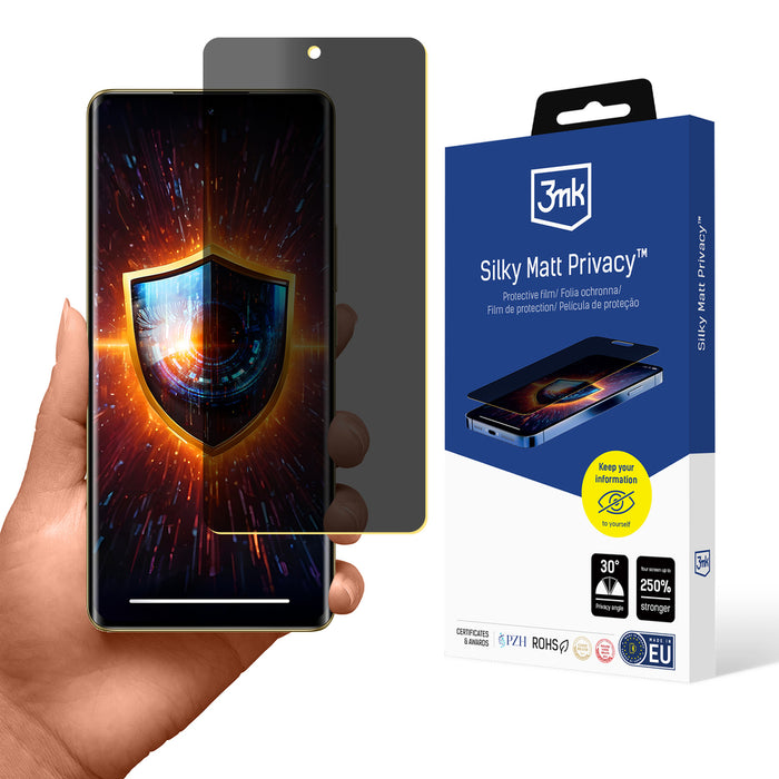 3mk Silky Matt Privacy™ Matte Privacy Screen Protector for Realme 12 Pro / 12 Pro+