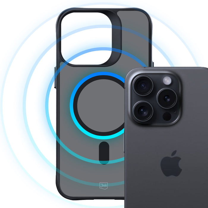 3mk Smoke MagCase with MagSafe for iPhone 15 Pro - Semi-transparent