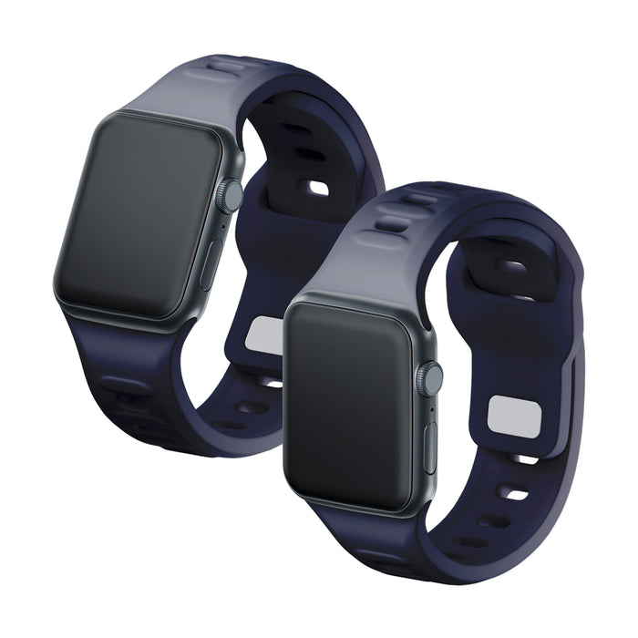 3mk Silicone Watch Strap for Apple Watch 42 / 44 / 45 / 49 mm - gray