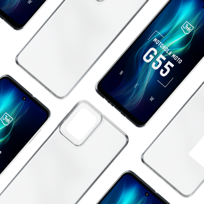 3mk Clear Case for Motorola Moto G55 5G - transparent