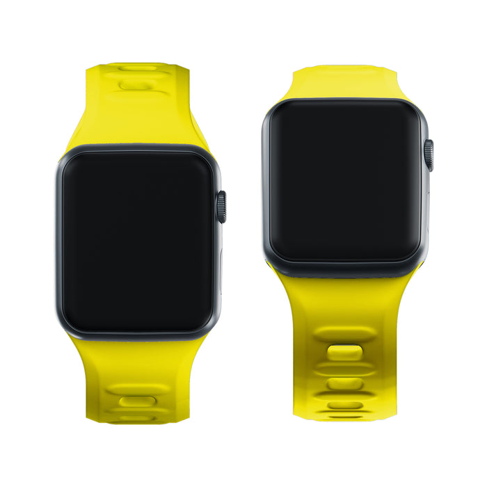 3mk Silicone Watch Strap for Apple Watch 38 / 40 / 41 mm - yellow