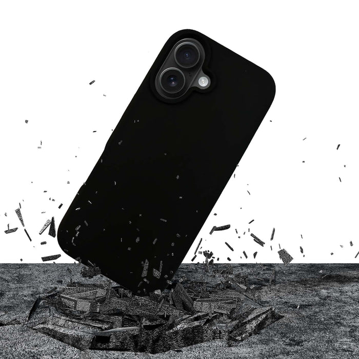 3mk Silicone Case for iPhone 16 - Black
