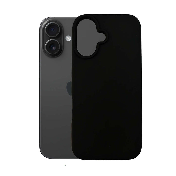 3mk Silicone Case for iPhone 16 - Black
