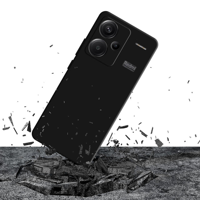 3mk Silicone Case for Xiaomi Redmi Note 13 Pro+ - Black