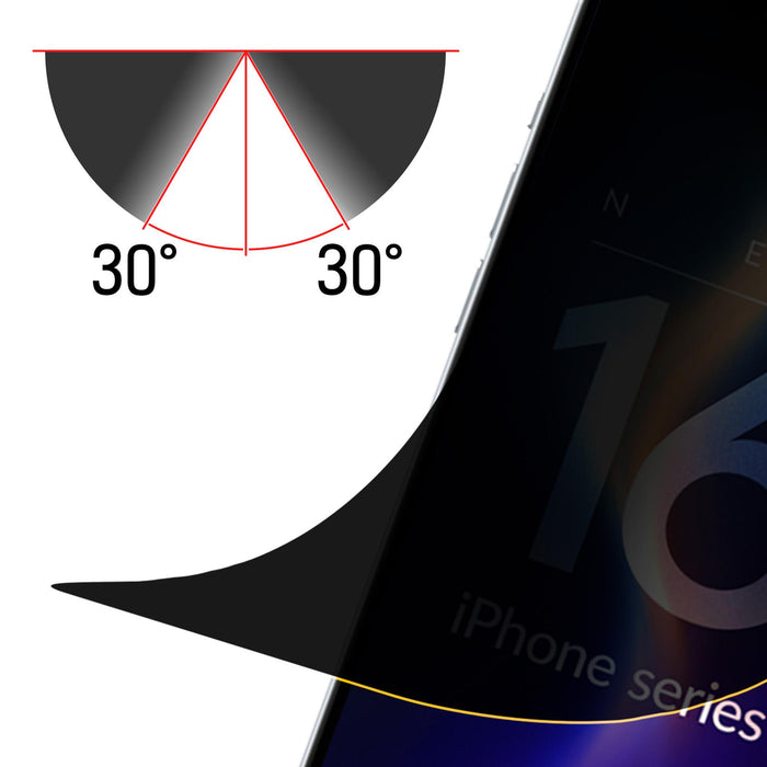 Privacy Film 3mk Silky Matt Privacy for iPhone 16