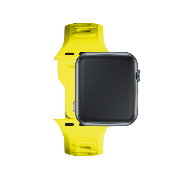 3mk Silicone Watch Strap for Apple Watch 42 / 44 / 45 / 49 mm - yellow