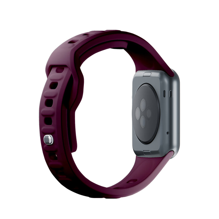 3mk Silicone Watch Strap for Apple Watch 42 / 44 / 45 / 49 mm - Burgundy