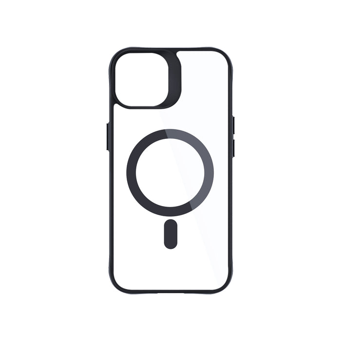 3mk Satin Armor MagCase with MagSafe for iPhone 14 Plus - Clear with Black Frame